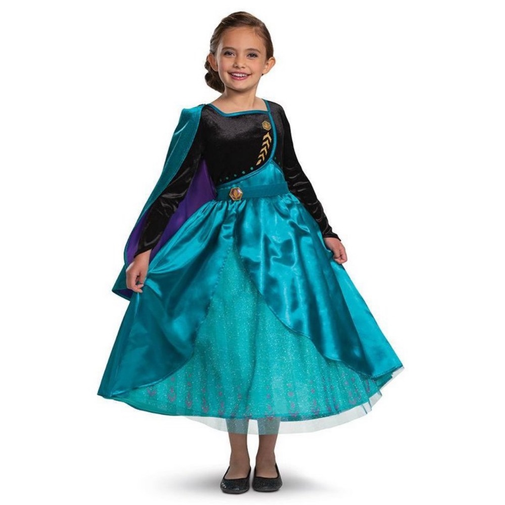 NWT Disguise brand Queen Anna Frozen 2 Deluxe Costume size M (7/8)